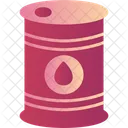Oil Barrel Drop Energy Icon