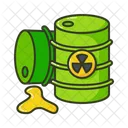 Oil Barrel Barrels Radiation Icon