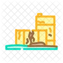 Oil Barrels Leaking Icon