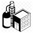 Oil Refinery Plant Oil Extraction Icon
