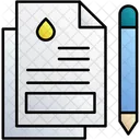 Oil Contract Oil Agreement Oil Price Document Icon