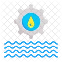 Cogwheel Fuel Management Green Energy Icon