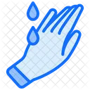 Oil drop on hand  Icon