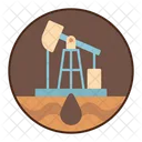 Oil Field Industry Fuel Icon