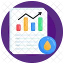 Fuel Analytics Oil Analytics Oil Growth Chart Icon