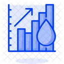 Oil Growth Graph  Icon