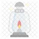 Oil Lamp Camping Lantern Icon