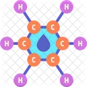Moil Molecule Oil Molecule Water Molecule Icon