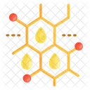 Moil Molecule Oil Molecule Water Molecule Icon