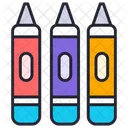 Oil Pastel Pastel Chalks Pestel Crayons Icône