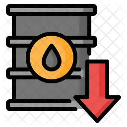 Oil Price Down  Icon