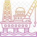Oil Platform Energy Icon
