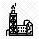 Oil Refinery Flare Icon