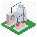 Oil Refinery Industry Mill Factory Icon