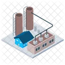 Oil Refinery Industry Mill Oil Factory Icon