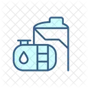 Oil Refinery Tank Crude Oil Petroleum Product 아이콘