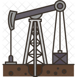 Oil Rig Icon - Download in Colored Outline Style