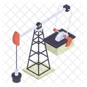 Drilling Rig Oil Refinery Oil Extraction Icon
