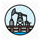 Oil Rig Platform Offshore Icon