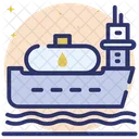 Oil Shipment Cargo Ship Oil Tanker Icon