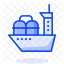 Oil Shipping Ship  Icon