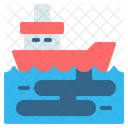 Oil Spill Ship Icon