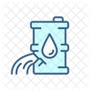 Oil Spill Oil Industry Environmental Contamination Icon