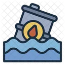 Oil Spill Pollution Barrel Icon