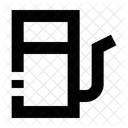 Oil Station Fuel Route Transportation Industry Icon