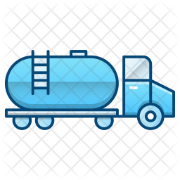 Oil tanker Icon - Download in Colored Outline Style