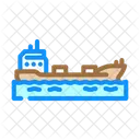 Oil Tanker Ship Icon