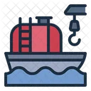 Oil Tanker Ship Petroleum Ship Icon