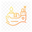Oil Tanker Ship Cargo Vessel Maritime Industry 아이콘