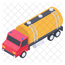 Oil Tanker Transport Icon
