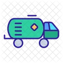 Petrochemical Oil Contour Icon