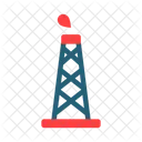 Oil Industry Rig Tower Icon