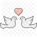 Inseparable Animal De Compagnie Oiseau Icône