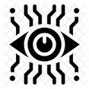 Computadora Monitoreo Inteligencia Artificial Icono