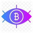 Ojo bitcoin  Icono