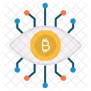 Ojo bitcoin  Icono