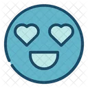 Ojo De Amor Emoji De Amor Corazon Icono