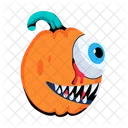 Ojo De Calabaza Cara De Calabaza Calabaza Espeluznante Icono