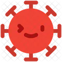 Guino Del Ojo Derecho Emoji De Coronavirus Coronavirus Icono