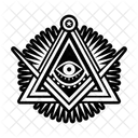 Ojo Mistico Illuminati Masonico Icono