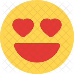 Ojos del corazón Emoji Icono