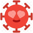 Ojos De Corazon Emoji De Coronavirus Coronavirus Icono