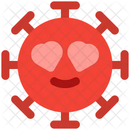 Ojos del corazón Emoji Icono