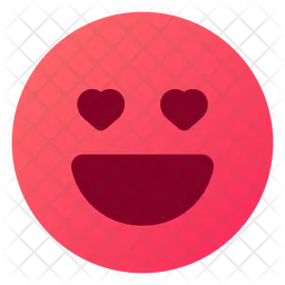 Ojos del corazón Emoji Icono