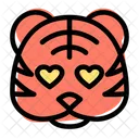 Ojos De Corazon De Tigre Icono