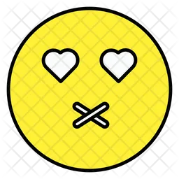 Emoji de ojos de corazon Emoji Icono